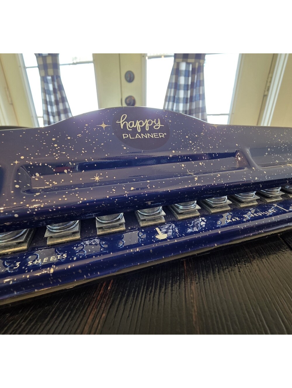 Happy Planner Big Punch Celestial Blue 11 Hole Mushroom Punch EUC